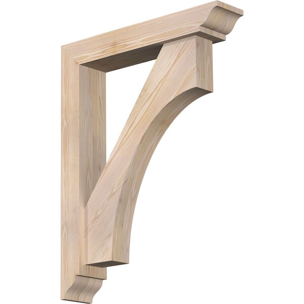 Ekena Millwork Westlake Traditional Smooth Bracket w/ Offset Brace, Douglas Fir, 5 1/2"W x 28"D x 36"H BKT0604X28X36WTL01SDF - main